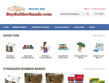 Tablet Screenshot of buyrubberbands.com